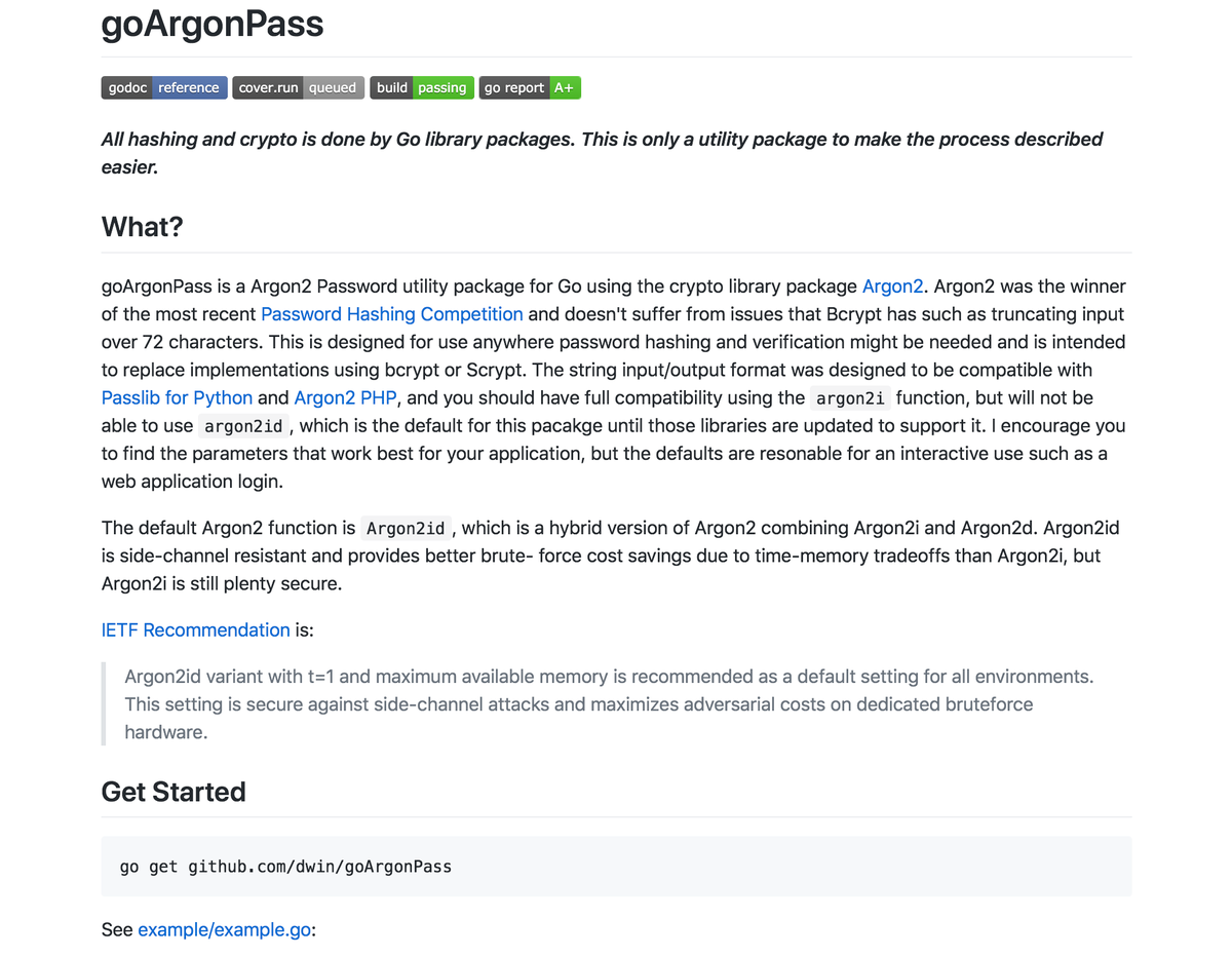 goArgonPass screenshot