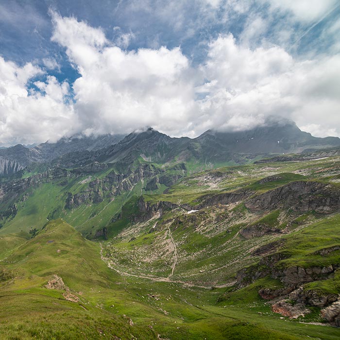 The Rätikon mountain range, Liechtenstein