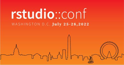 Thumbnail Conference logo for rstudio::conf(2022) featuring the National Harbor shoreline.
