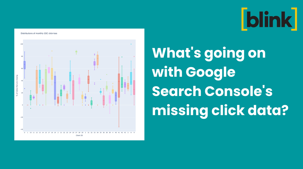 What's going on with Google Search Console's missing click data?