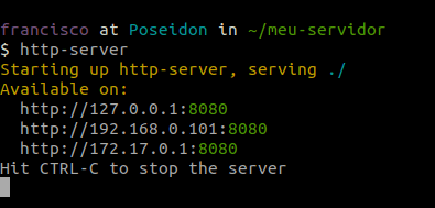 Servidor web utilizando http-server