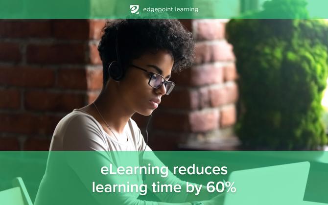 eLearning reduces learning time by 60%