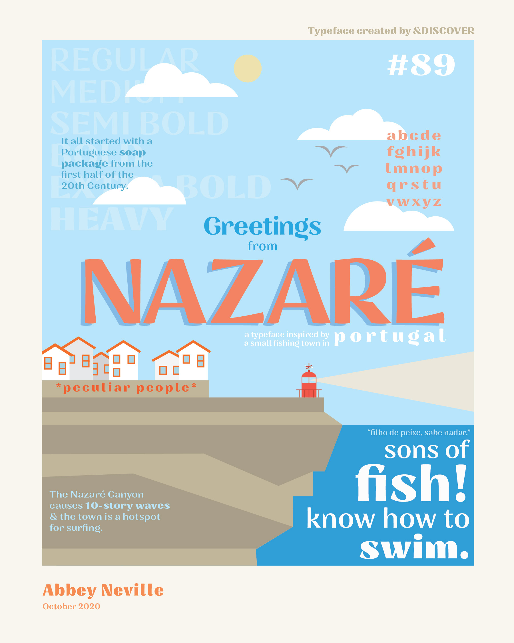 Nazare Typeface Poster