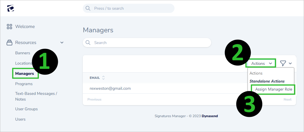 add manager credentials 1