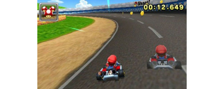Screenshot of Super Mario Ghost Car.