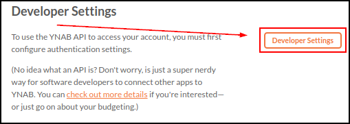 Select Developer Settings