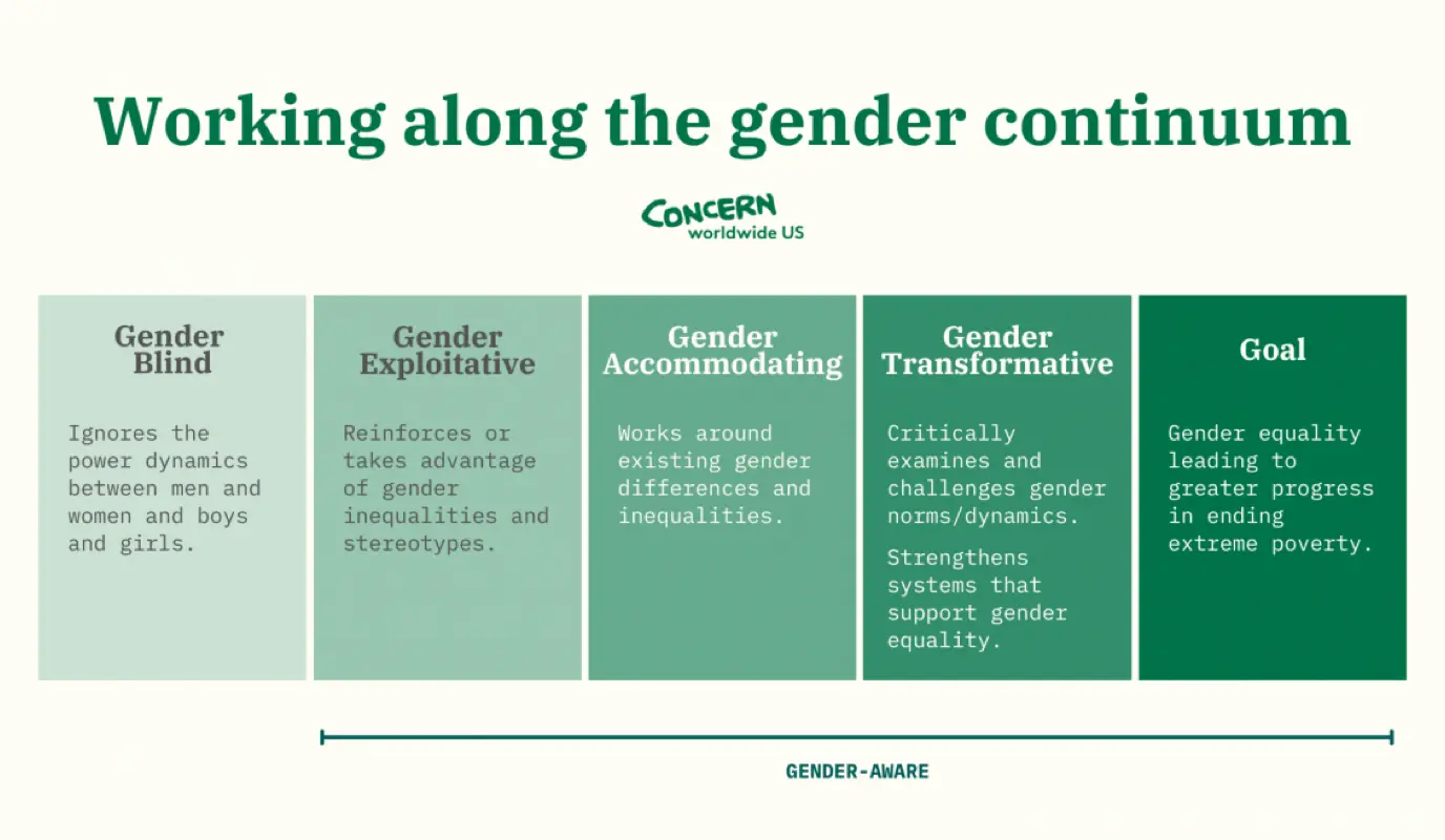 Working along the gender continuum graphic