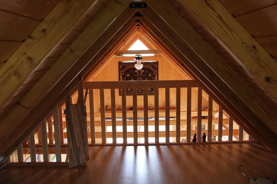 The attic in the holiday home close to Akureyri