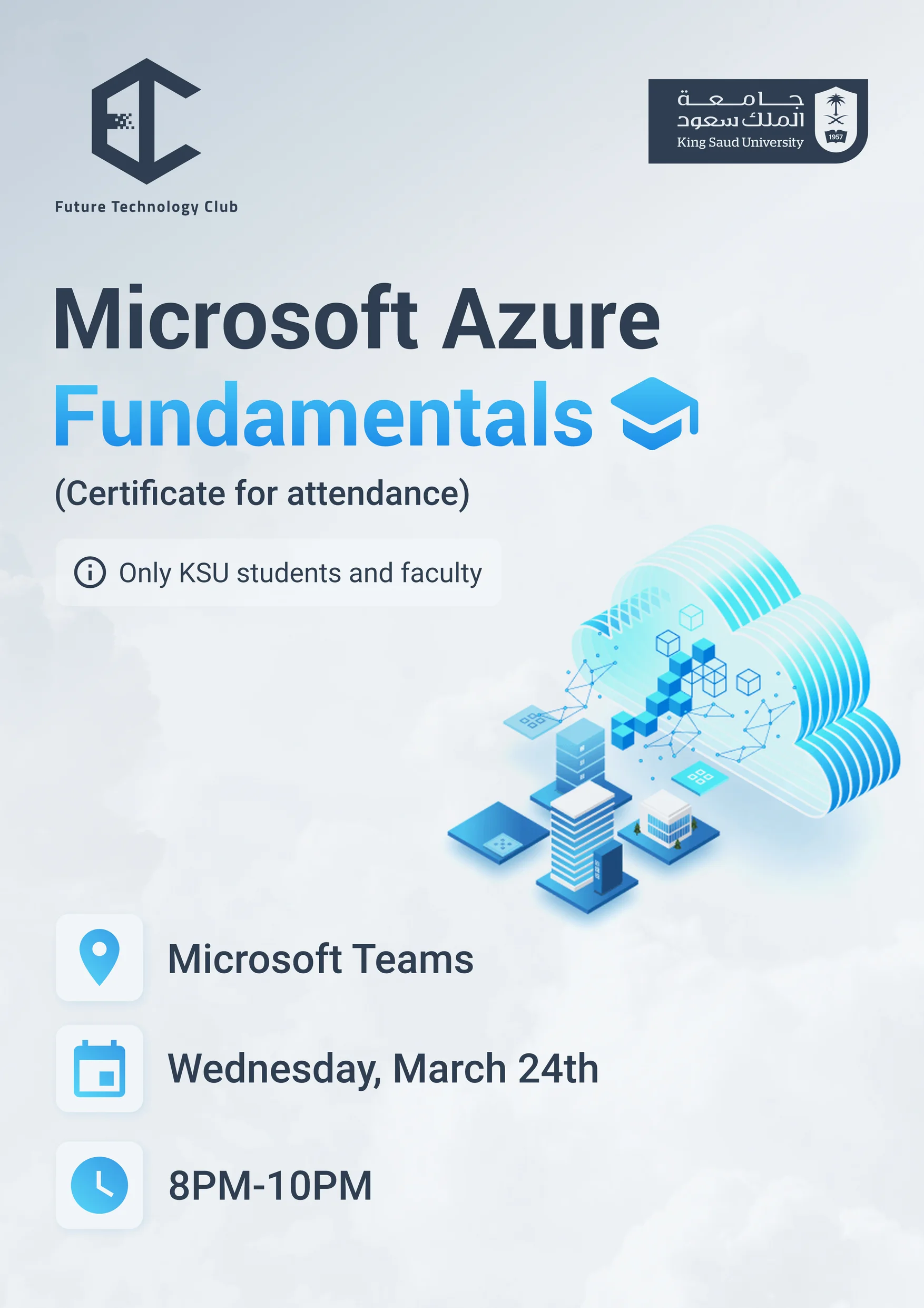 FTC poster for a Microsoft Azure course