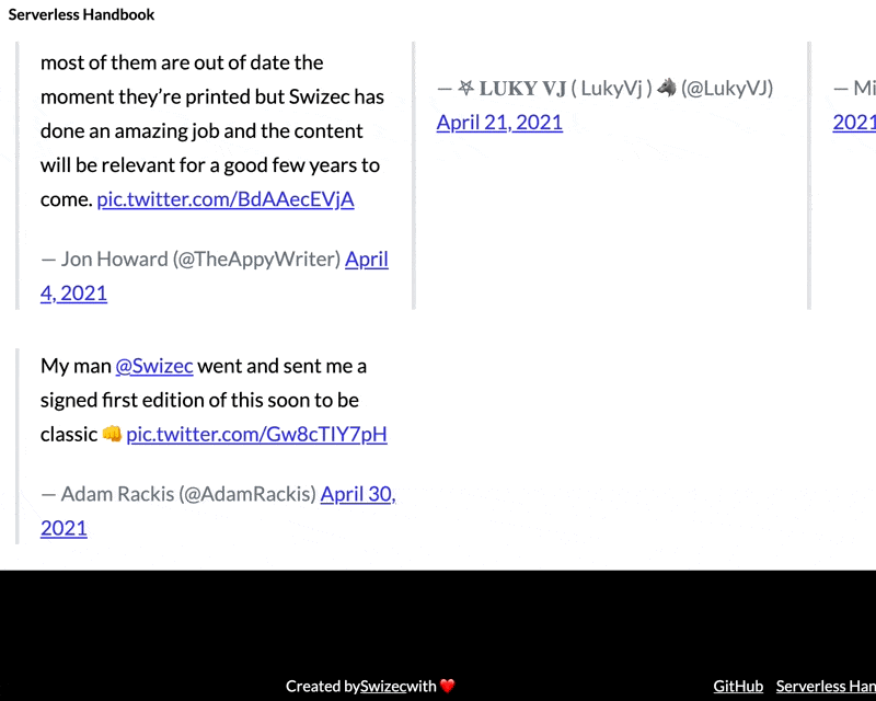 Blockquotes become embedded tweets