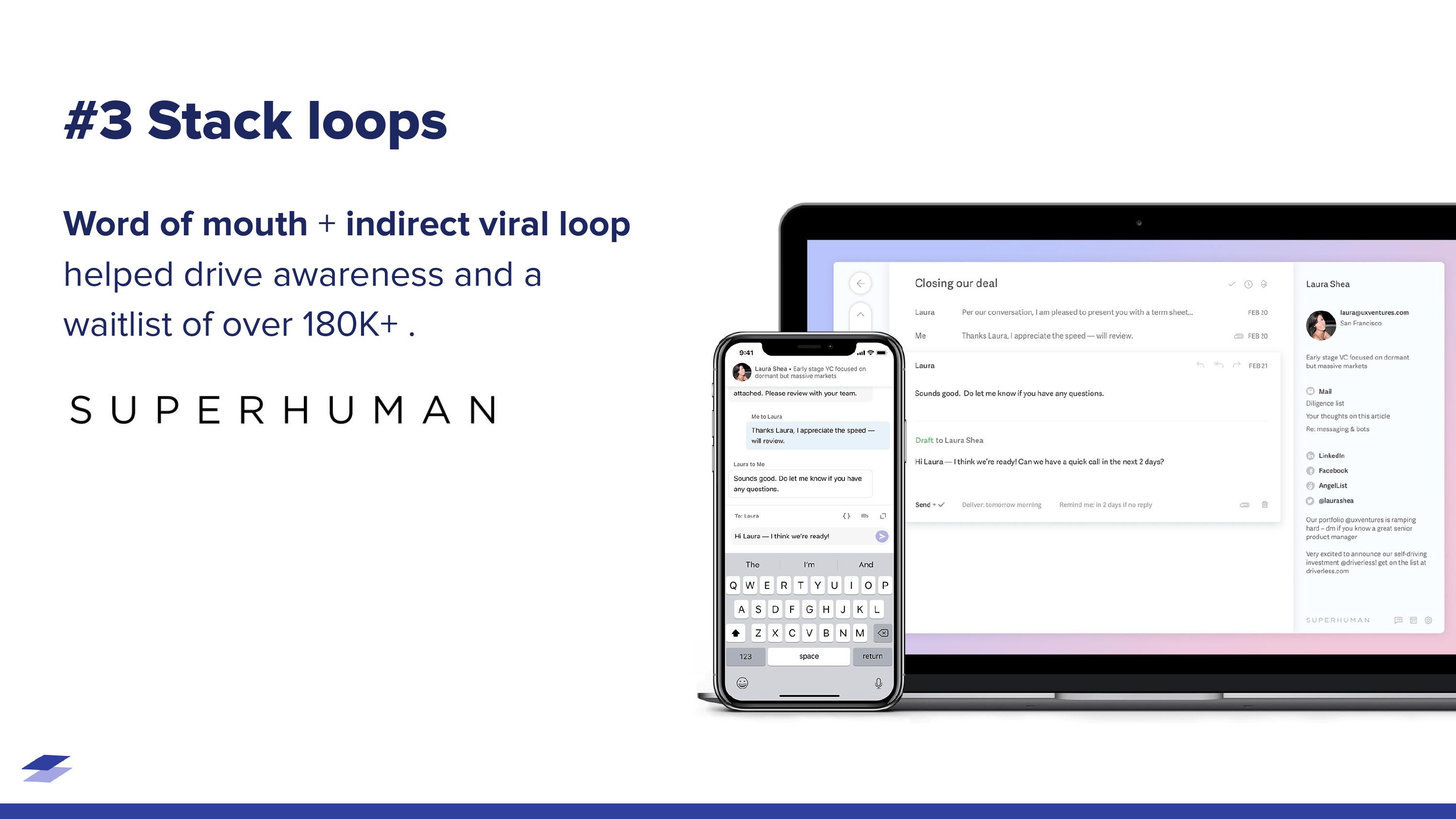 Viral Loops: Example of stacked loops that uses word of mouth with indirect viral loops