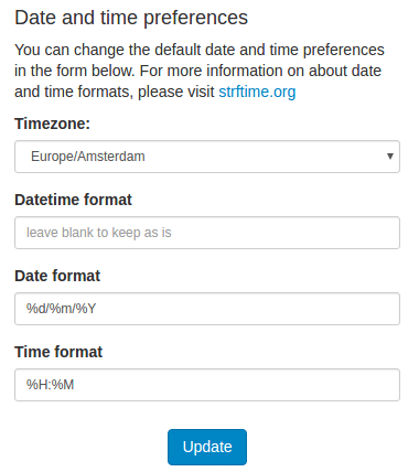 Adjust your Date and Time preferences in your Profile