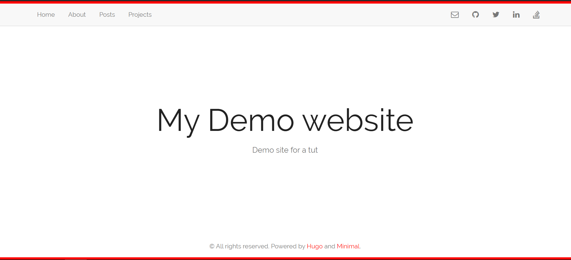 Demo website