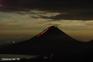Arenal Volcano Eruption - November, 2005