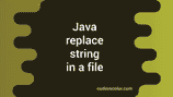 Java program to replace string in a file - CodeVsColor image.