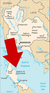 Where Is Koh Samui in Thailand on a map
