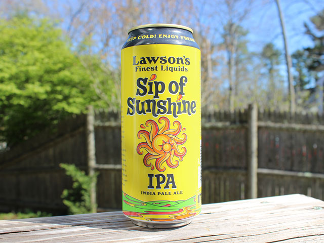 Sip of Sunshine, an IPA brewed by Lawson's Finest Liquids