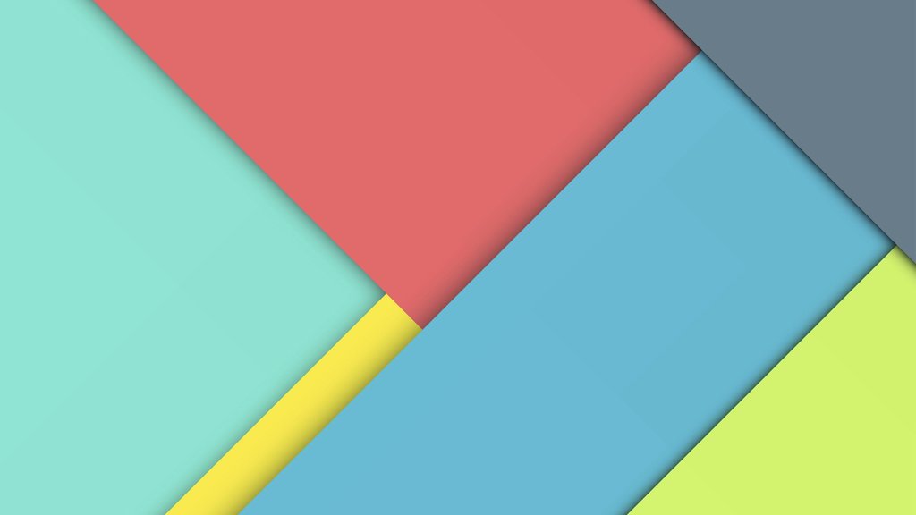 A pallete of material design colors