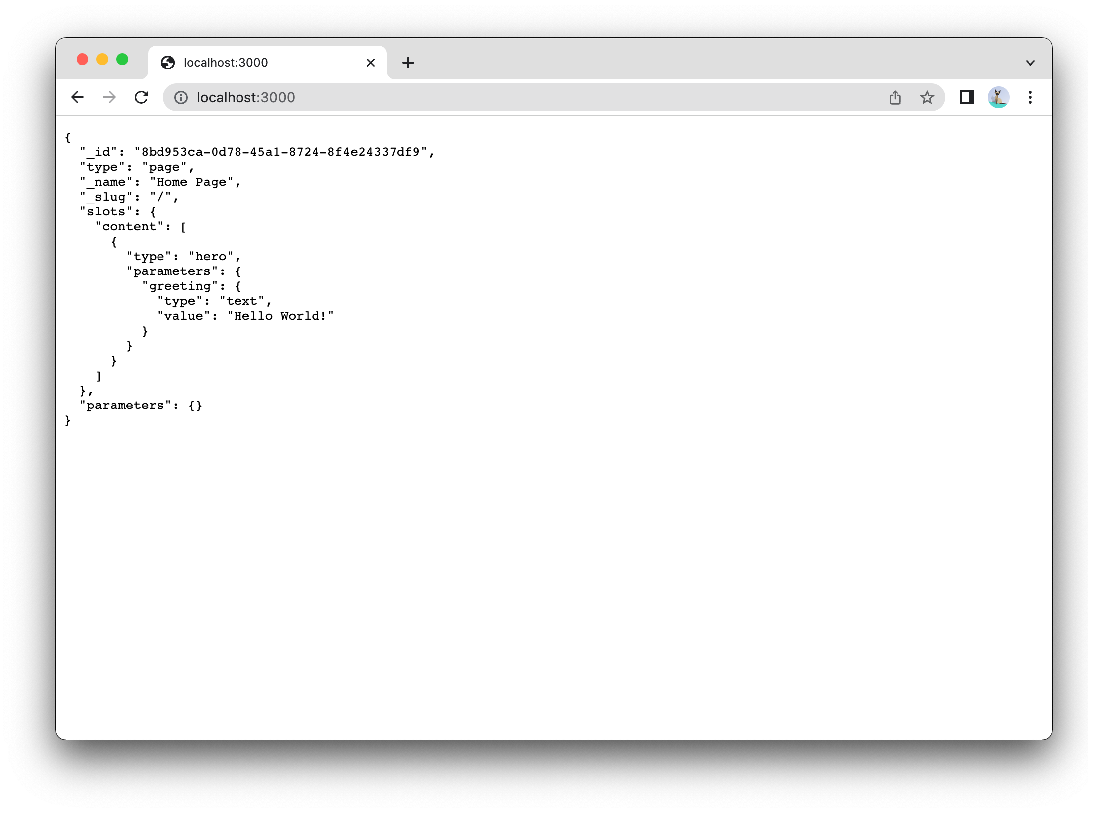 Raw Composition is rendering in the browser