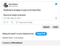 Venta de mi Tweet