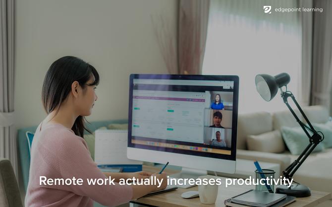 Remote work actually increases productivity