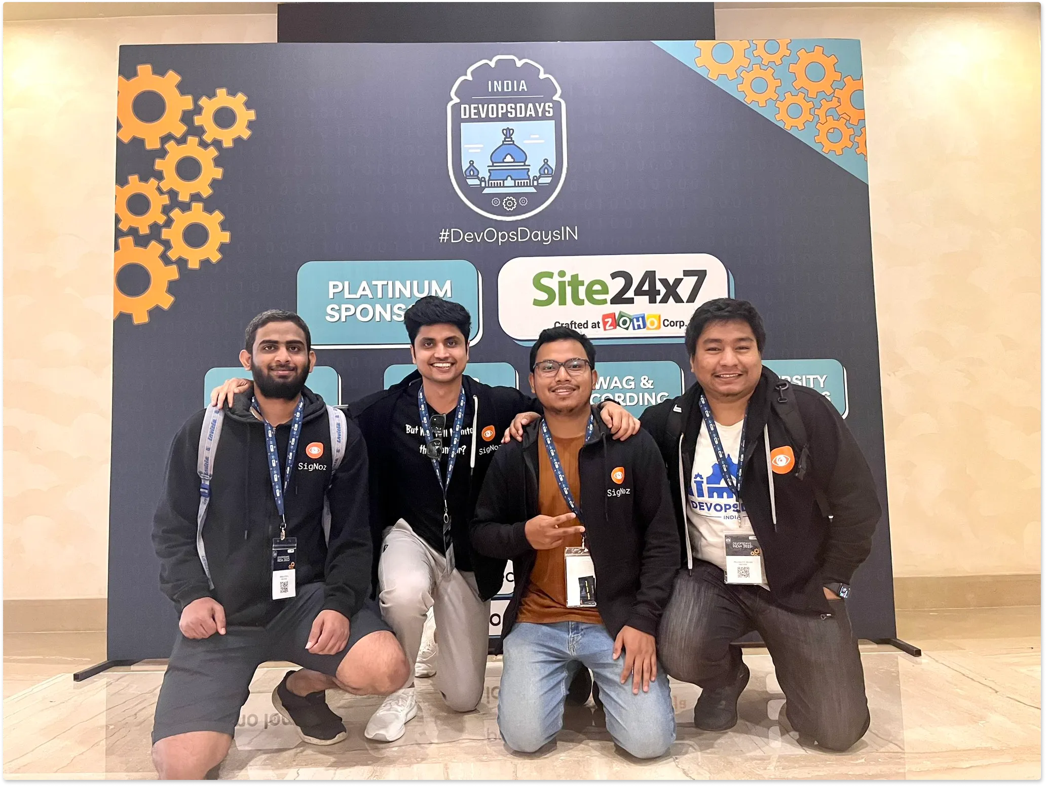 Team SigNoz at DevOps Days, India