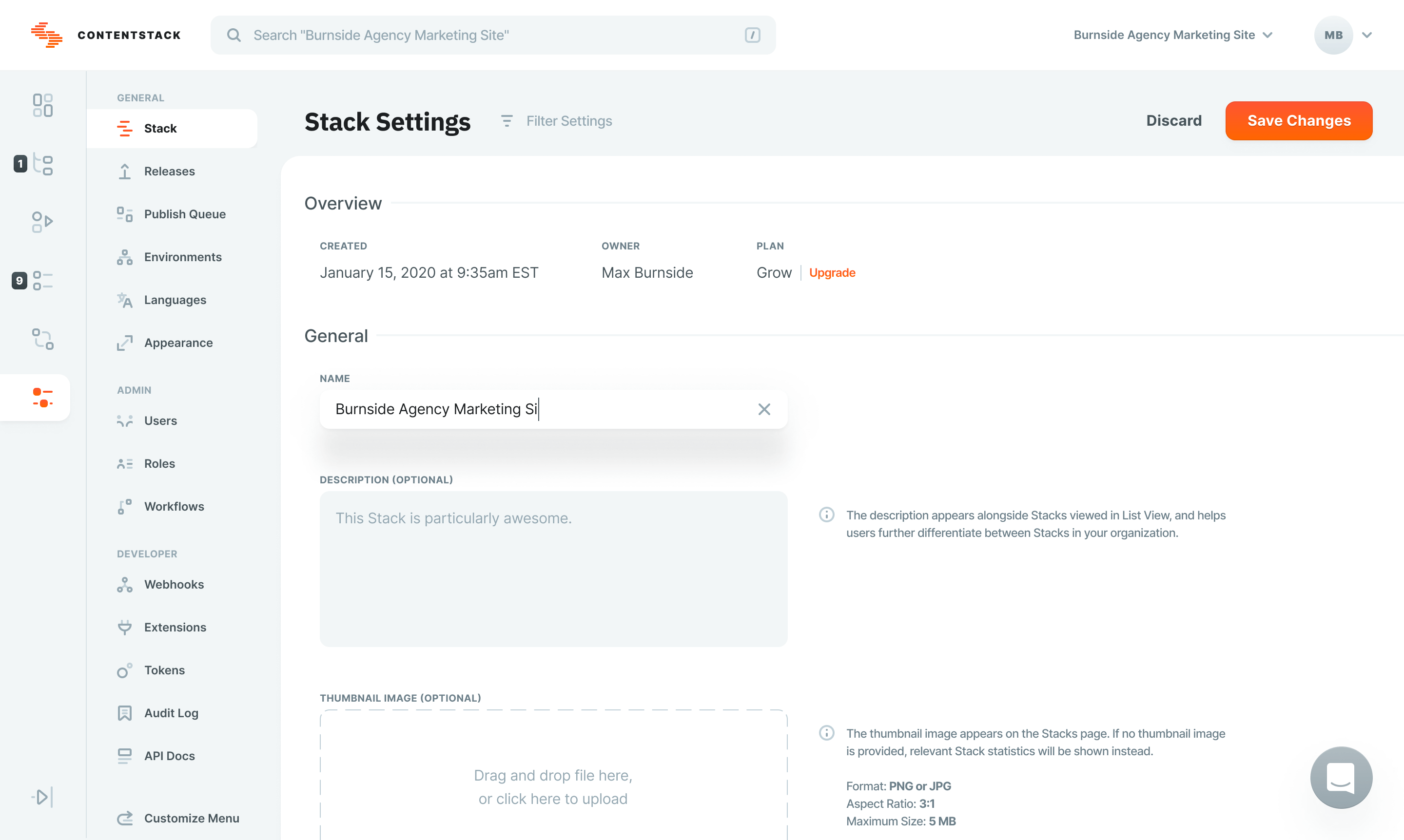 Contentstack UI
