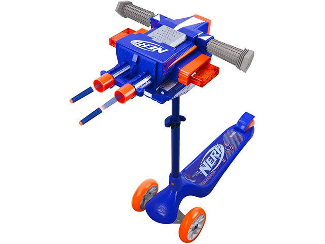 Nerf Kick Scooter with dual blasters