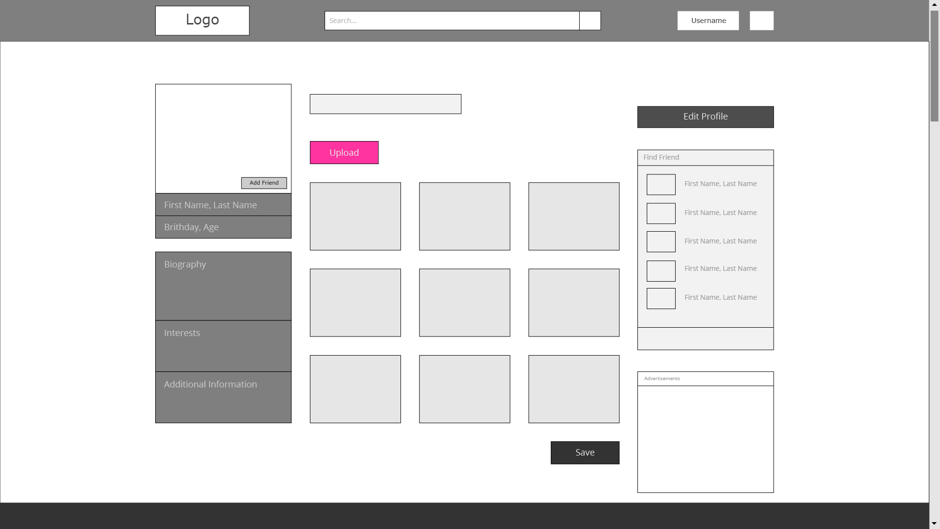 Sporterest Week 2 Wireframe 3