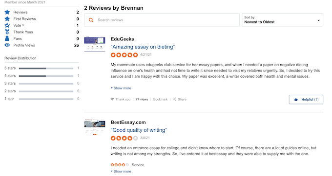 edugeeksclub.com makes fake reviews
