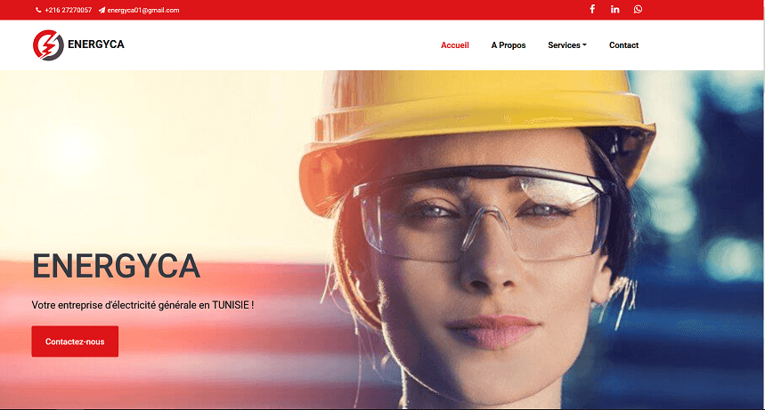 Energyca screenshot website