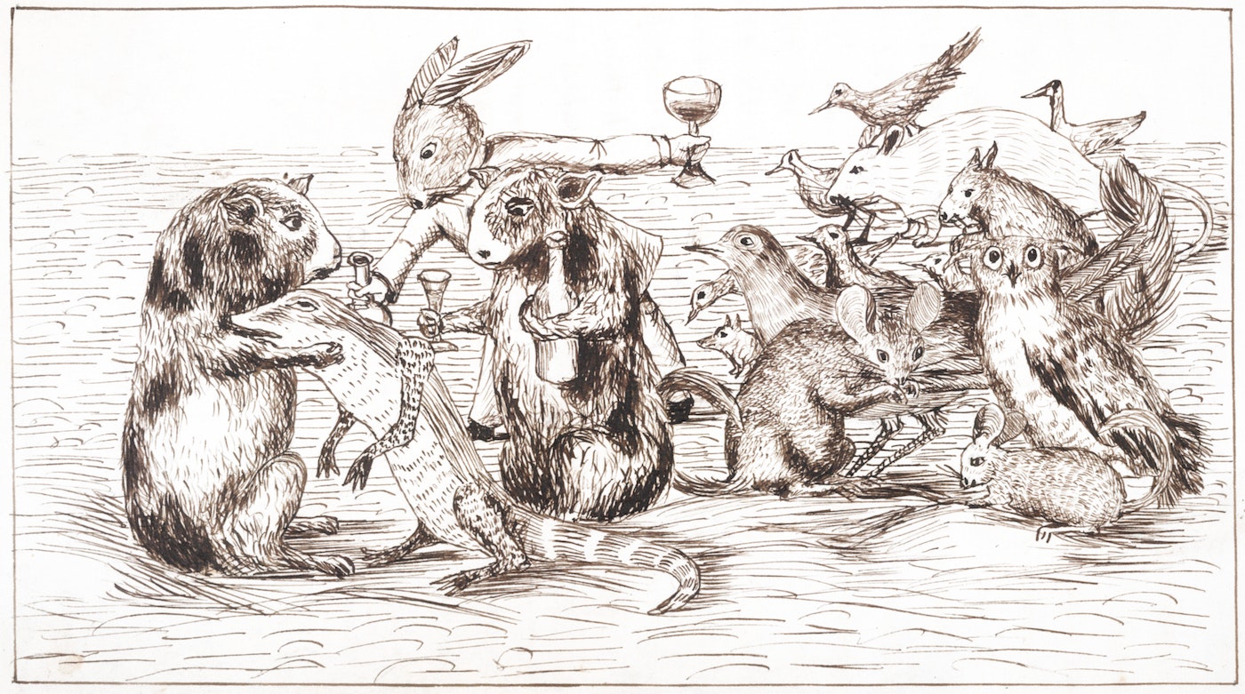 drawing of animals by lewis carroll for alice in wonderland