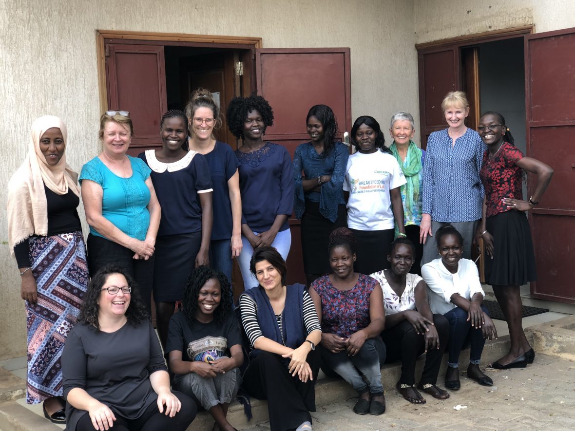 A group of Concern Worldwide workers in South Sudan