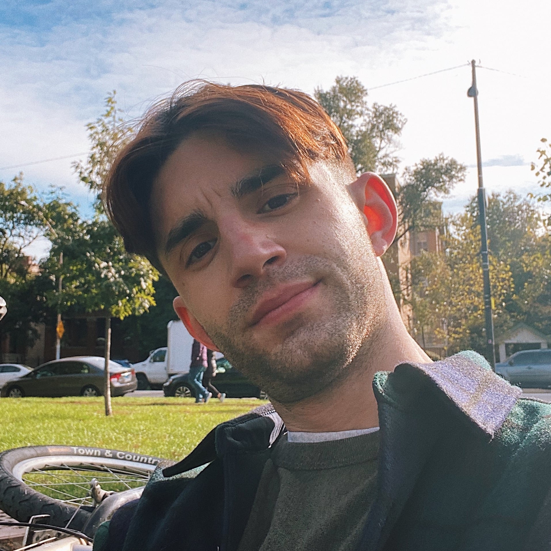 Profile picture of Stephen lookin' cute at the park.