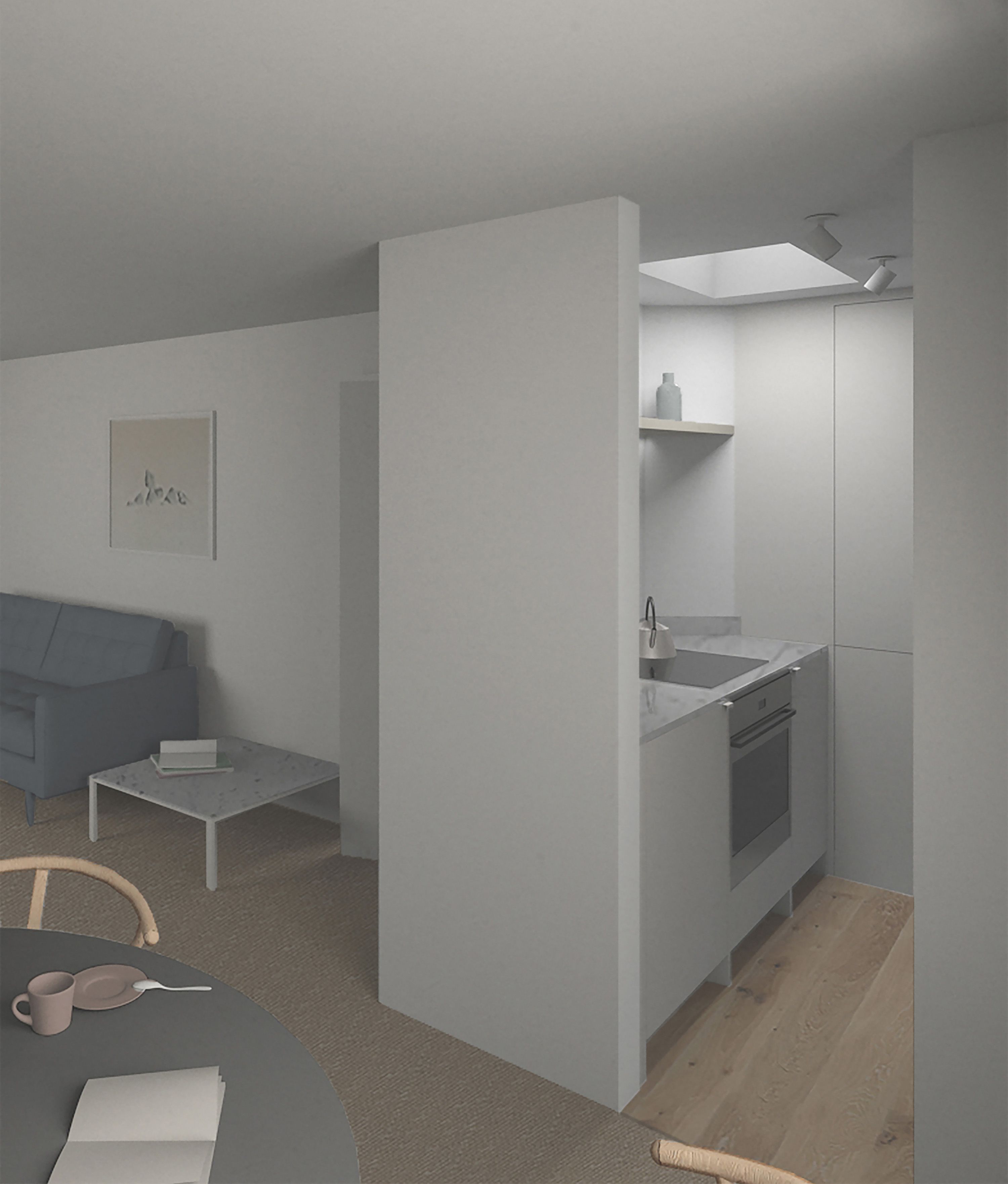 Proposed interior view for From Kitchens Thornhill Kitchen project.