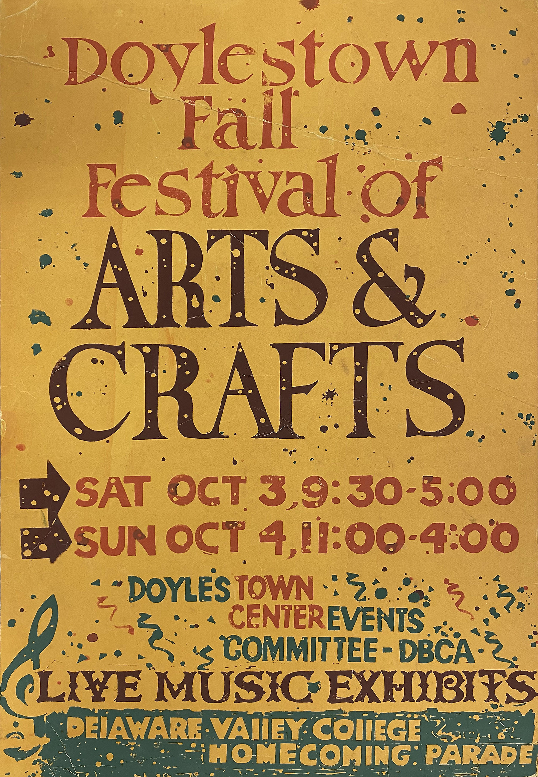 Vintage Doylestown Arts Festival poster