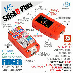 M5 stick ESP32 kleuren LCD