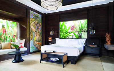 The villas are designed carefully. We love the pieces of art and attention to detail.