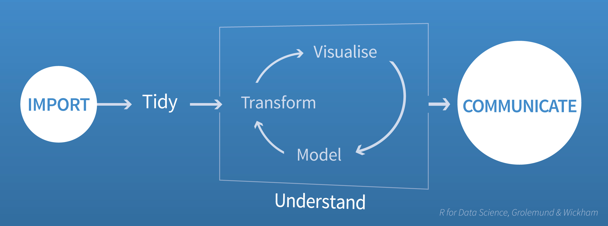 A visualization of the data science process