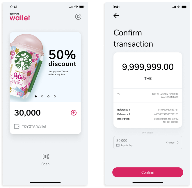 Nimble work for Toyota Wallet