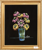 Flowers in a Clear Vase