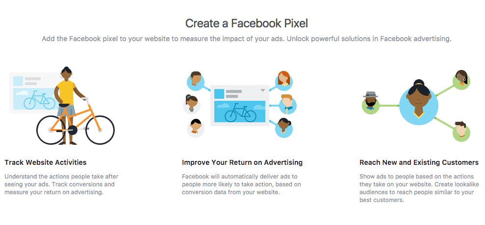 Create a facebook pixel