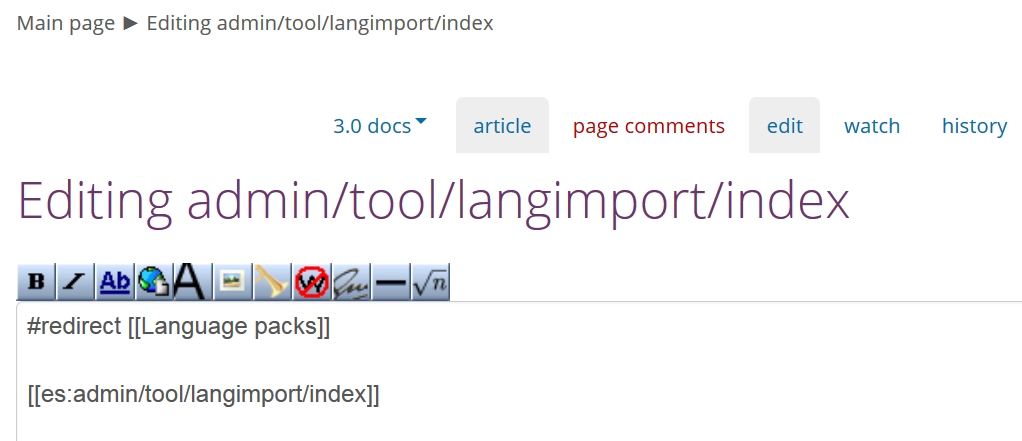 Redirected page