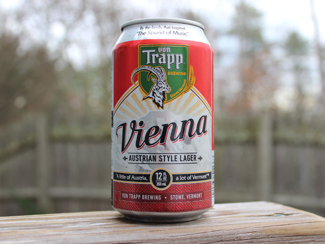 Vienna, a Austrian Style Lager brewed by Von Trapp Brewing