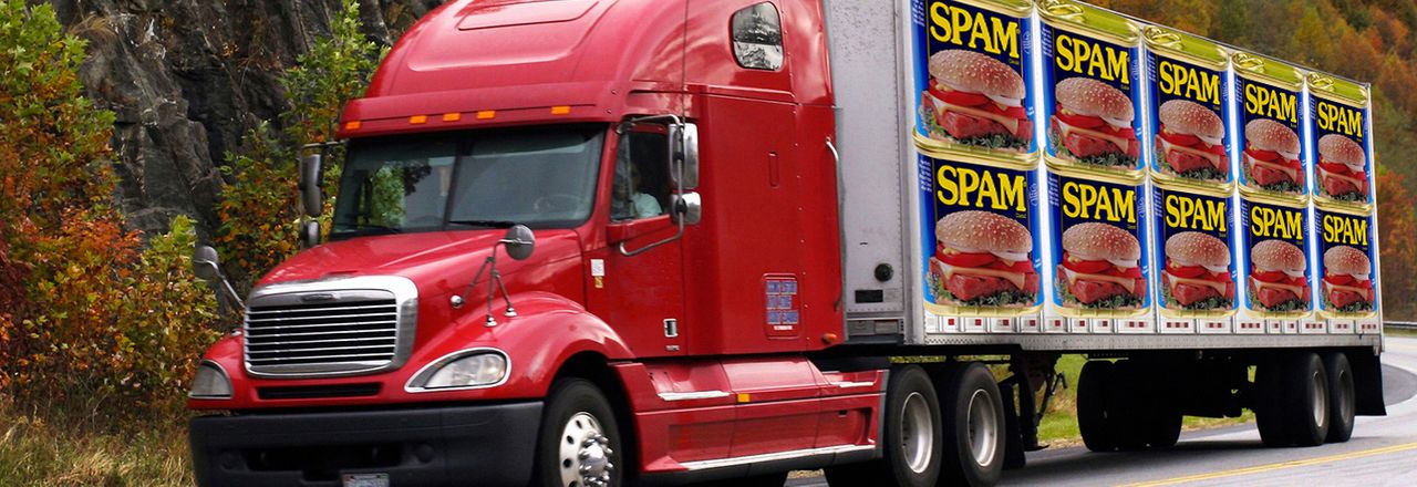 Spam semi truck