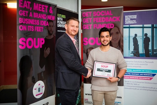 Prize for University of Plymouth entrepreneur connecting students with local businesses
