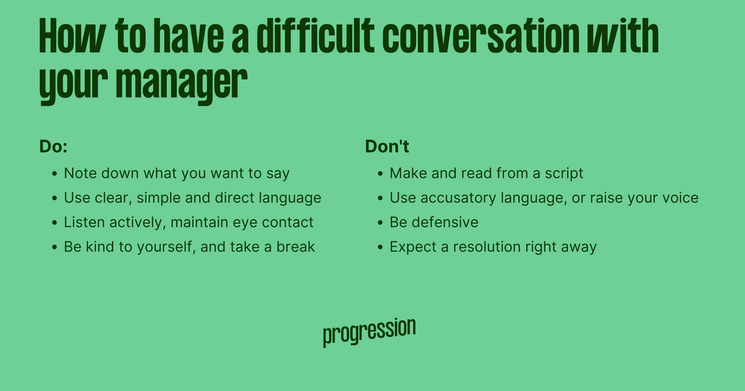 How to have a difficult conversation with your manager dos and don’ts