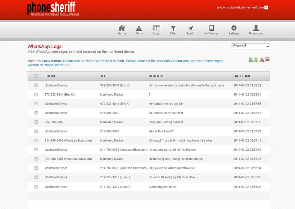 Aplikasi SADAP HP dengan PhoneSheriff - Sadap Chat Whatsapp