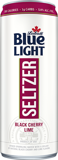 Labatt Blue Light Seltzer Black Cherry Lime