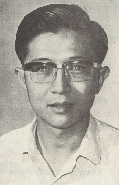 A black and white headshot of MP Ng Kah Ting, when he was in his early thirties.